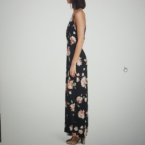 NWOT Lush floral print surplice neckline maxi - Picture 3 of 6